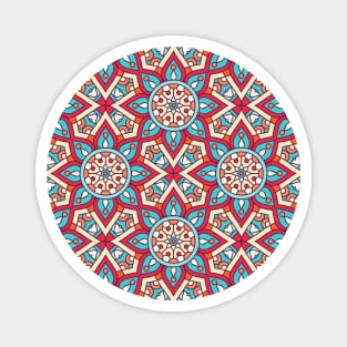 Ornamental floral mandala pattern #8 Magnet